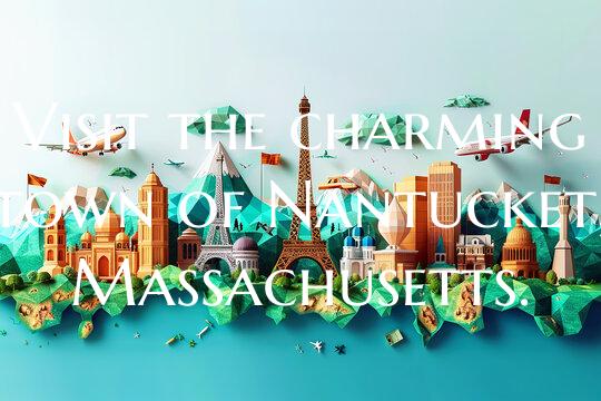 Visit the charming town of Nantucket, Massachusetts.